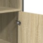 Aparador alto madera ingeniería roble Sonoma 79,5x35,5x137,5 cm de , Aparadores - Ref: Foro24-3295308, Precio: 117,93 €, Desc...