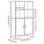 Aparador alto madera ingeniería roble Sonoma 79,5x35,5x137,5 cm de , Aparadores - Ref: Foro24-3295308, Precio: 115,66 €, Desc...