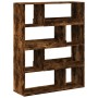 Estantería madera de ingeniería roble ahumado 100x33x125,5 cm de , Librerías y estanterías - Ref: Foro24-3309334, Precio: 98,...