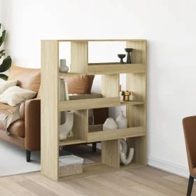 Separador de ambientes madera roble Sonoma 100x33x125,5 cm de , Librerías y estanterías - Ref: Foro24-3309485, Precio: 97,56 ...