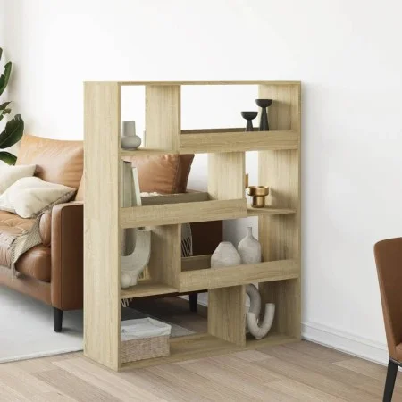 Separador de ambientes madera roble Sonoma 100x33x125,5 cm de , Librerías y estanterías - Ref: Foro24-3309485, Precio: 97,56 ...