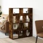 Separador de ambientes madera roble ahumado 100x33x125,5 cm de , Librerías y estanterías - Ref: Foro24-3309523, Precio: 95,01...
