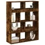 Separador de ambientes madera roble ahumado 100x33x125,5 cm de , Librerías y estanterías - Ref: Foro24-3309523, Precio: 95,01...