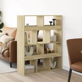 Room divider in Sonoma oak wood 100x33x125.5 cm by , Bookcases and shelves - Ref: Foro24-3309521, Price: 108,16 €, Discount: %