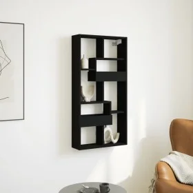 Armario de pared madera de ingeniería negro 50x15x100 cm de , Estantes y estanterías - Ref: Foro24-854554, Precio: 37,03 €, D...