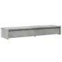 Soporte de monitor cajones madera gris hormigón 100x27x15 cm de , Bases y elevadores para ordenadores - Ref: Foro24-854673, P...