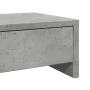 Soporte de monitor cajones madera gris hormigón 100x27x15 cm de , Bases y elevadores para ordenadores - Ref: Foro24-854673, P...
