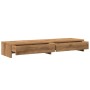 Soporte de monitor con cajones madera artisian 100x27x15 cm de , Bases y elevadores para ordenadores - Ref: Foro24-854678, Pr...
