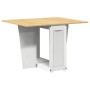 Set comedor plegable mariposa 5 pzas Corona madera pino blanco de , muebles para cocinas y comedores - Ref: Foro24-3295717, P...
