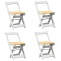 Set comedor plegable mariposa 5 pzas Corona madera pino blanco de , muebles para cocinas y comedores - Ref: Foro24-3295717, P...