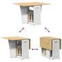 Set comedor plegable mariposa 5 pzas Corona madera pino blanco de , muebles para cocinas y comedores - Ref: Foro24-3295717, P...