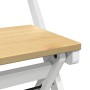 Set comedor plegable mariposa 5 pzas Corona madera pino blanco de , muebles para cocinas y comedores - Ref: Foro24-3295717, P...