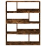 Separador de ambientes madera roble ahumado 100x33x125,5 cm de , Librerías y estanterías - Ref: Foro24-3309487, Precio: 98,34...