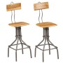Taburetes de cocina 2 unidades madera maciza de teca reciclada de , Taburetes de cocina - Ref: Foro24-245807, Precio: 142,93 ...