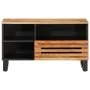Mueble de TV madera maciza de acacia 80x34x46 cm de , Almacenamiento para CD y DVD - Ref: Foro24-377520, Precio: 64,98 €, Des...