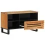 Mueble de TV madera maciza de acacia 80x34x46 cm de , Almacenamiento para CD y DVD - Ref: Foro24-377520, Precio: 64,98 €, Des...