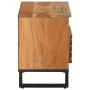 Mueble de TV madera maciza de acacia 80x34x46 cm de , Almacenamiento para CD y DVD - Ref: Foro24-377520, Precio: 64,98 €, Des...