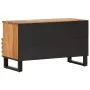 Mueble de TV madera maciza de acacia 80x34x46 cm de , Almacenamiento para CD y DVD - Ref: Foro24-377520, Precio: 64,98 €, Des...