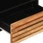 Mueble de TV madera maciza de acacia 80x34x46 cm de , Almacenamiento para CD y DVD - Ref: Foro24-377520, Precio: 64,98 €, Des...