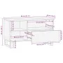 Mueble de TV madera maciza de acacia 80x34x46 cm de , Almacenamiento para CD y DVD - Ref: Foro24-377520, Precio: 64,98 €, Des...