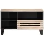 Mueble de TV madera maciza de mango 80x34x46 cm de , Almacenamiento para CD y DVD - Ref: Foro24-377522, Precio: 65,30 €, Desc...