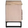 Mueble de TV madera maciza de mango 80x34x46 cm de , Almacenamiento para CD y DVD - Ref: Foro24-377522, Precio: 65,30 €, Desc...