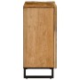 Aparador de madera maciza de mango rugosa 90x34x75 cm de , Taquillas y armarios de almacenamiento - Ref: Foro24-377574, Preci...