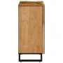 Aparador de madera maciza de mango rugosa 90x34x75 cm de , Taquillas y armarios de almacenamiento - Ref: Foro24-377574, Preci...