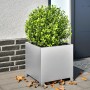 Jardinera de acero galvanizado 40x40x40 cm de , Maceteros y jardineras - Ref: Foro24-851209, Precio: 50,81 €, Descuento: %