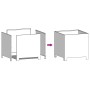 Jardineras 2 unidades acero blanco 40x40x40 cm de , Maceteros y jardineras - Ref: Foro24-851202, Precio: 83,62 €, Descuento: %