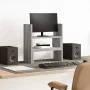 Organizador escritorio ajustable madera gris Sonoma 40x17x41 cm de , Bases y elevadores para ordenadores - Ref: Foro24-854765...