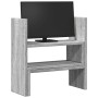Organizador escritorio ajustable madera gris Sonoma 40x17x41 cm de , Bases y elevadores para ordenadores - Ref: Foro24-854765...