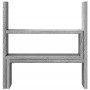Organizador escritorio ajustable madera gris Sonoma 40x17x41 cm de , Bases y elevadores para ordenadores - Ref: Foro24-854765...
