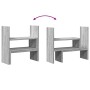 Organizador escritorio ajustable madera gris Sonoma 40x17x41 cm de , Bases y elevadores para ordenadores - Ref: Foro24-854765...