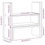 Organizador escritorio ajustable madera envejecida 40x17x41 cm de , Bases y elevadores para ordenadores - Ref: Foro24-854767,...