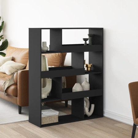 Estantería de madera de ingeniería negra 100x33x125,5 cm de , Librerías y estanterías - Ref: Foro24-3309331, Precio: 101,31 €...