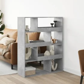 Estantería madera de ingeniería gris hormigón 100x33x125,5 cm de , Librerías y estanterías - Ref: Foro24-3309333, Precio: 97,...