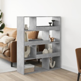 Estantería madera de ingeniería gris hormigón 100x33x125,5 cm de , Librerías y estanterías - Ref: Foro24-3309333, Precio: 98,...