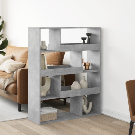 Estantería madera de ingeniería gris hormigón 100x33x125,5 cm de , Librerías y estanterías - Ref: Foro24-3309333, Precio: 98,...