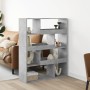 Estantería madera de ingeniería gris hormigón 100x33x125,5 cm de , Librerías y estanterías - Ref: Foro24-3309333, Precio: 98,...