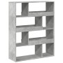 Estantería madera de ingeniería gris hormigón 100x33x125,5 cm de , Librerías y estanterías - Ref: Foro24-3309333, Precio: 98,...
