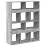 Separador de ambientes madera gris Sonoma 100x33x125,5 cm de , Librerías y estanterías - Ref: Foro24-3309524, Precio: 102,05 ...