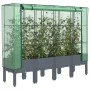 Arriate con cubierta invernadero aspecto ratán 160x40x140 cm de , Maceteros y jardineras - Ref: Foro24-4015835, Precio: 129,9...
