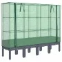 Arriate con cubierta invernadero aspecto ratán 160x40x140 cm de , Maceteros y jardineras - Ref: Foro24-4015835, Precio: 129,9...