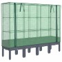 Arriate con cubierta invernadero aspecto ratán 160x40x140 cm de , Maceteros y jardineras - Ref: Foro24-4015835, Precio: 129,4...