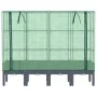 Arriate con cubierta invernadero aspecto ratán 160x40x140 cm de , Maceteros y jardineras - Ref: Foro24-4015835, Precio: 129,9...