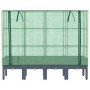Arriate con cubierta invernadero aspecto ratán 160x40x140 cm de , Maceteros y jardineras - Ref: Foro24-4015835, Precio: 129,4...