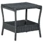 Mesa de jardín ratán sintético gris oscuro 45x45x46,5 cm de vidaXL, Mesas de jardín - Ref: Foro24-313306, Precio: 54,45 €, De...