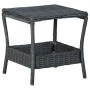 Mesa de jardín ratán sintético gris oscuro 45x45x46,5 cm de vidaXL, Mesas de jardín - Ref: Foro24-313306, Precio: 60,40 €, De...
