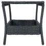 Mesa de jardín ratán sintético gris oscuro 45x45x46,5 cm de vidaXL, Mesas de jardín - Ref: Foro24-313306, Precio: 54,45 €, De...